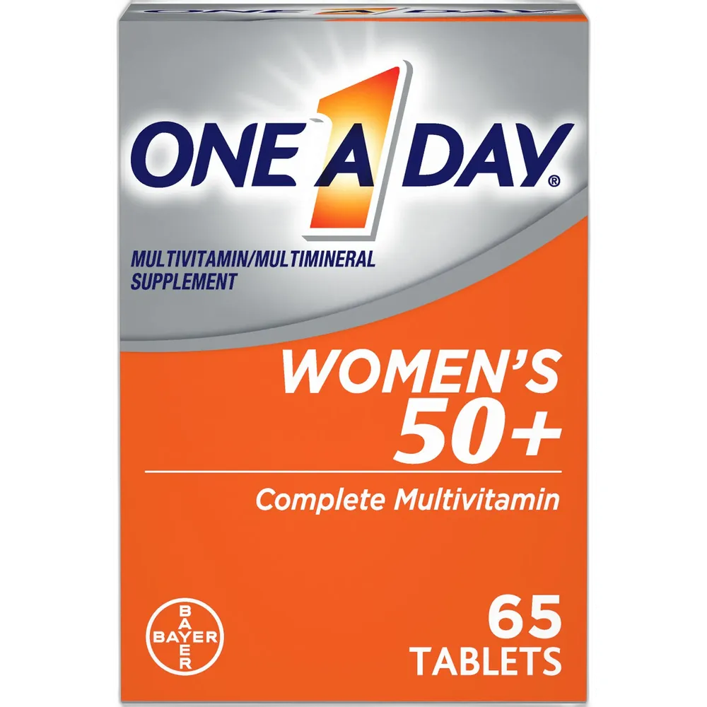 One A Day 50+ Complete Multivitamin Tablets For Womens 0.34Oz (Pack Of 24)