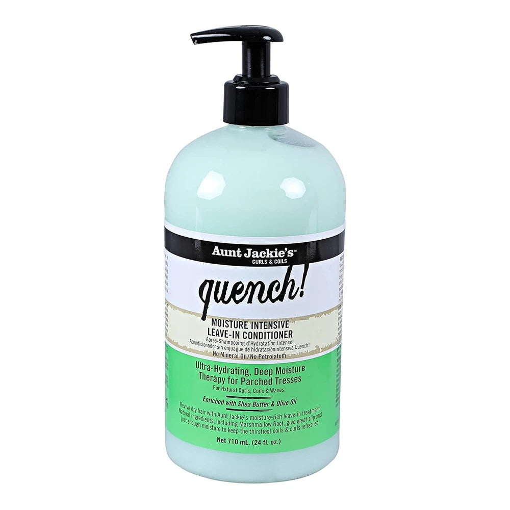 Aunt Jackie s Curls and Coils Quench Large 24oz Family Sized Pump Moisture Int (Pack of 6)