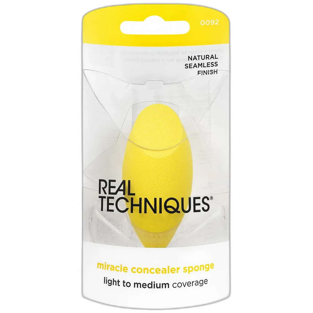 Real Techniques Miracle Yellow Sponge Latex-Free Foam 1 Count 0.35Oz (Pack Of 16)