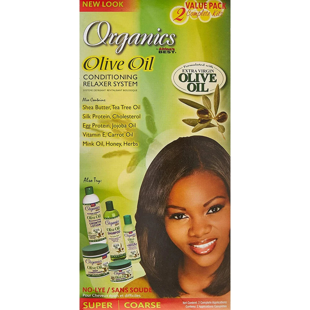Africa s Best - Originals Olive Oil Conditioning Relaxer System SUPER 2 APPS (Pack of 6)