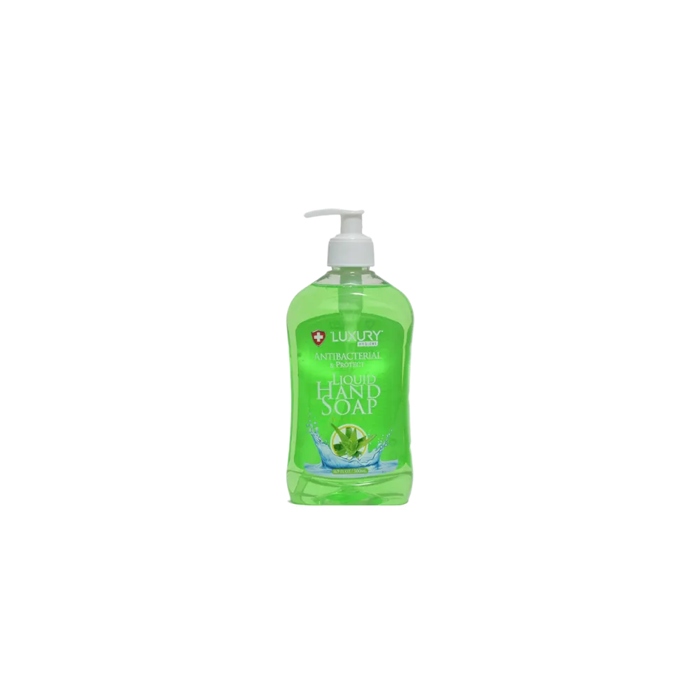 Luxury Antibacterial Liquid Hand Soap Aloe Vera 16.9 oz (Pack of 12)