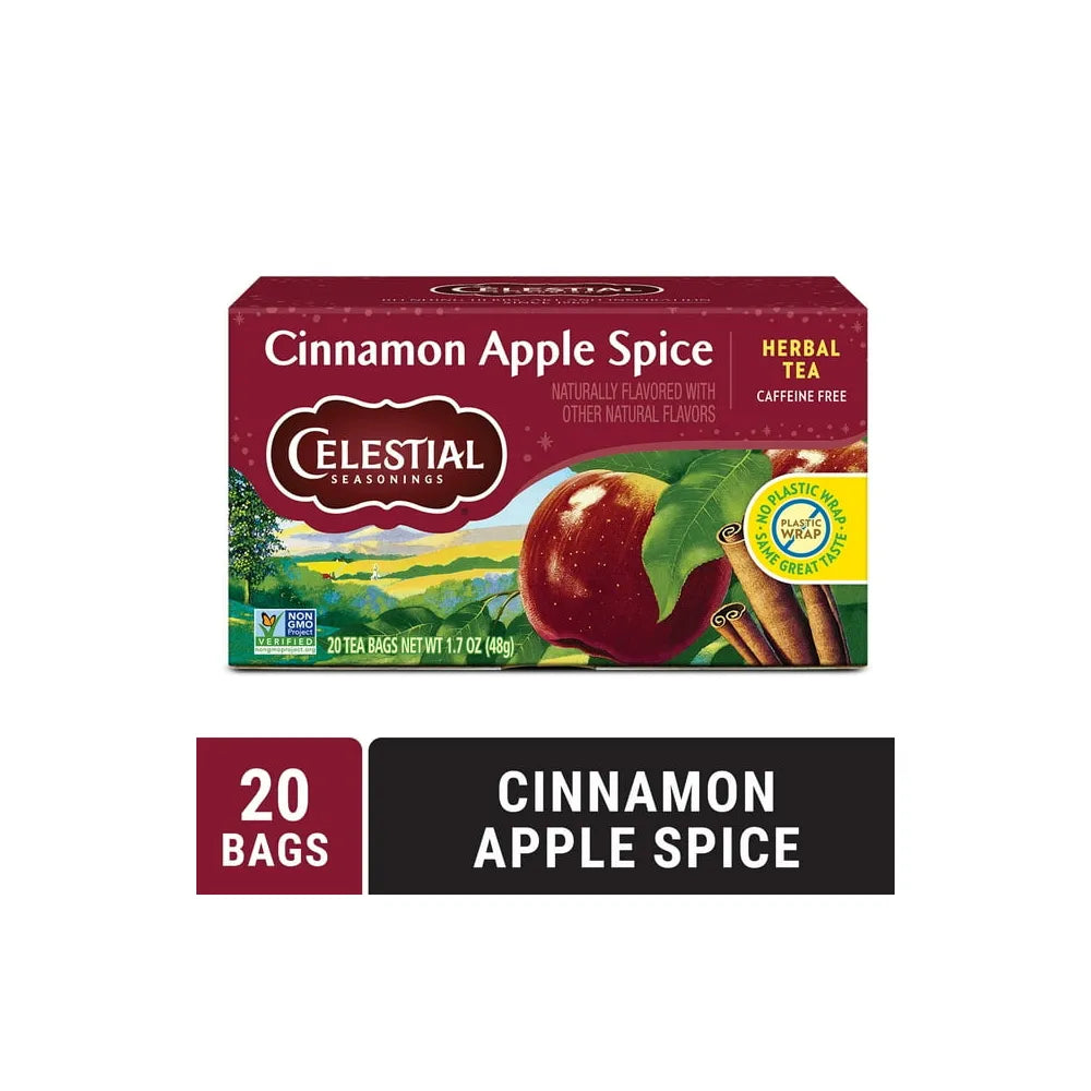 Celestial Seasonings Cinnamon Apple Spice Herb Tea 1.7Oz (Pack Of 6)