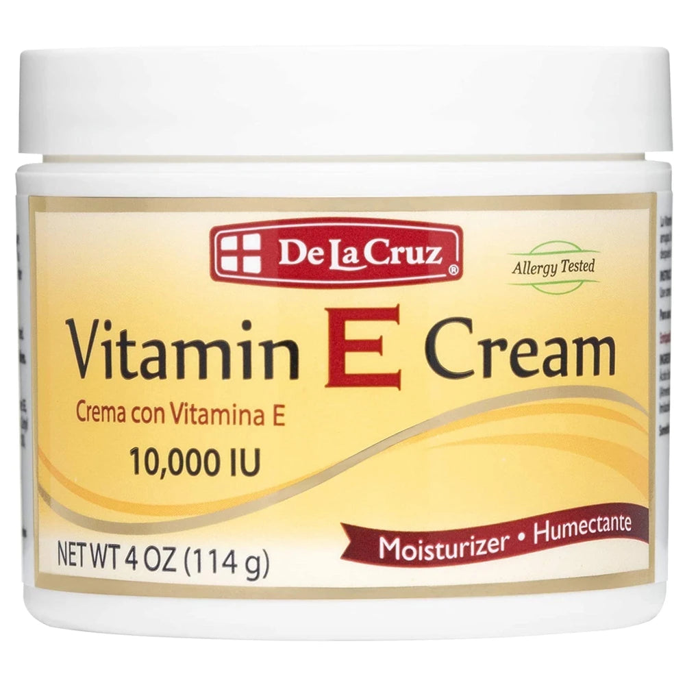 De La Cruz Moisturizer Vitamin E Cream - 4oz (Pack of 12)