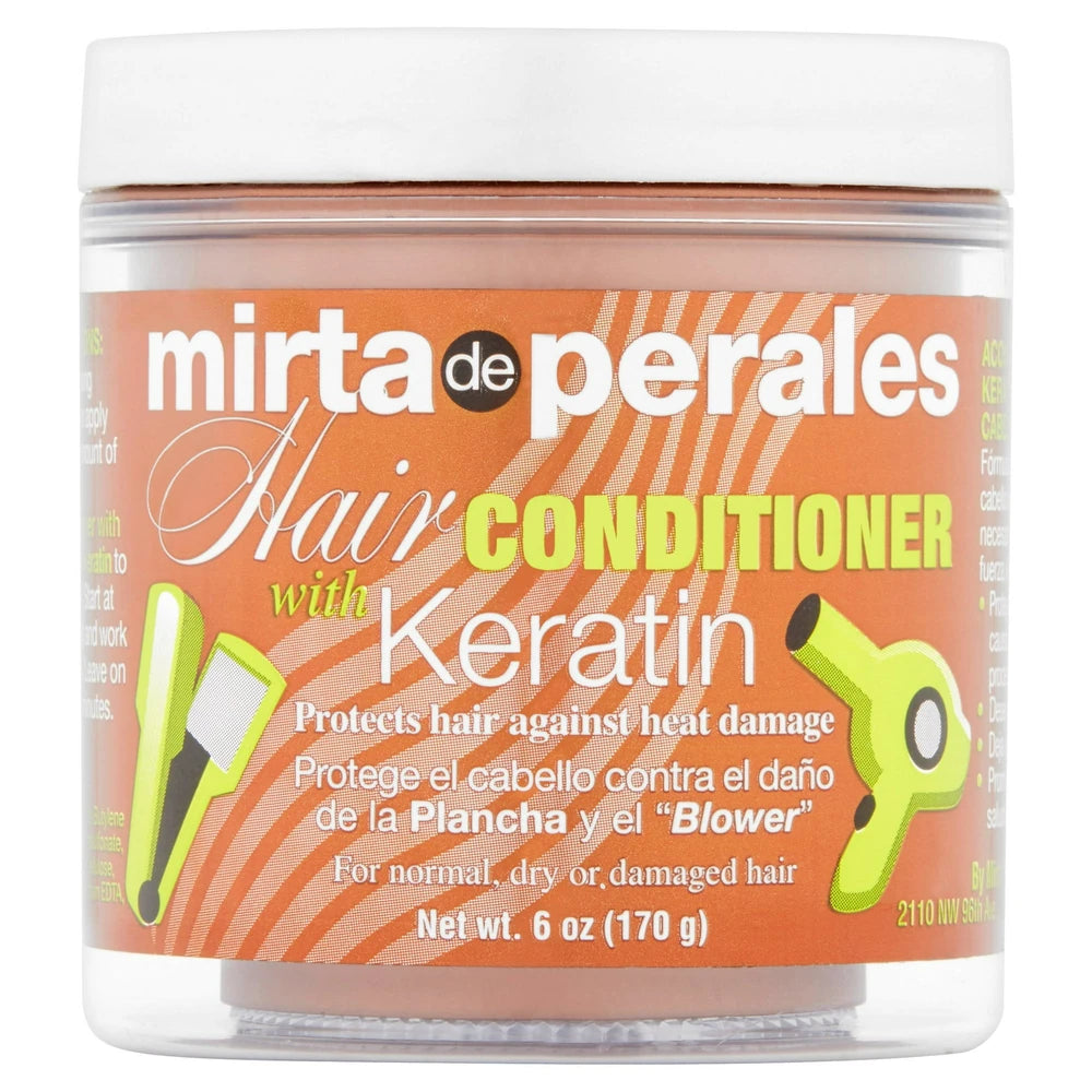 Mirta de Perales Heat Protection Detangling Daily Hair Conditioner with Keratin 6 Oz (Pack of 24)