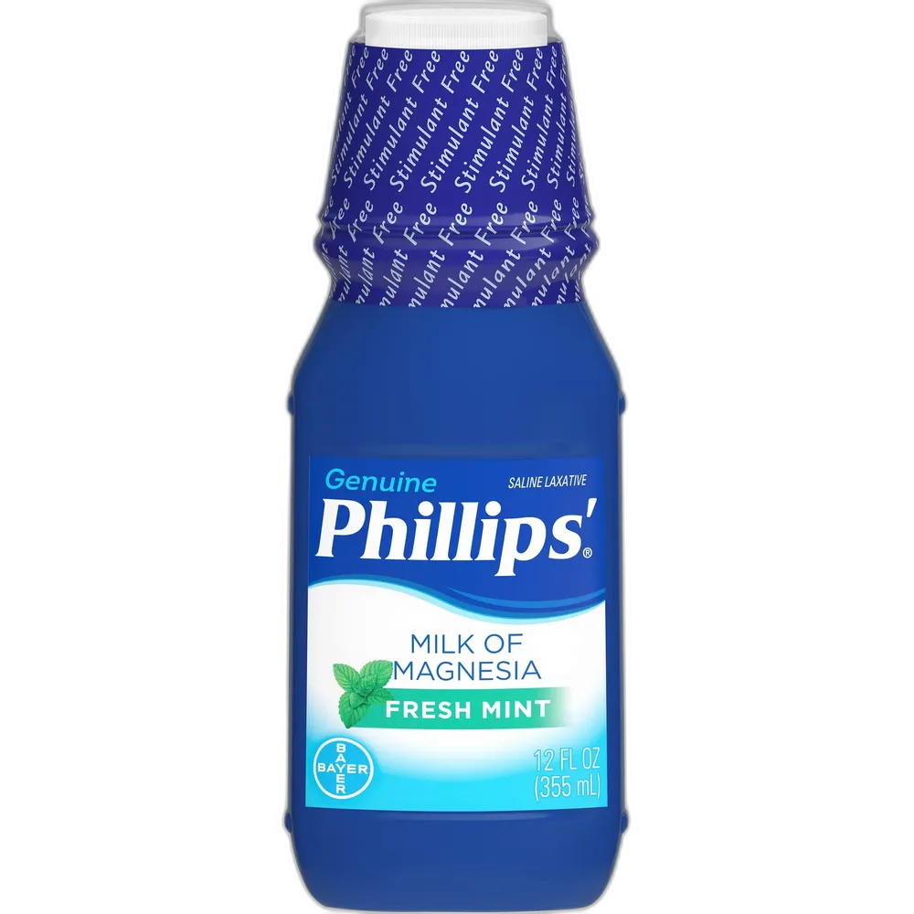 Phillips Laxative Liquid Milk Of Magnesia Mint 12oz Bt by Bayer Consumer Products -Part no. 305 (Pack of 12)