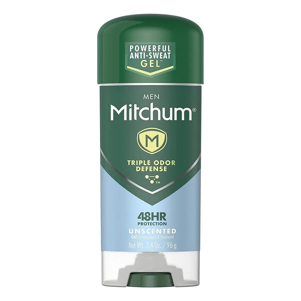 Mitchum Clear Gel Antiperspirant And Deodorant Unscented3.4Oz (Pack of 24)