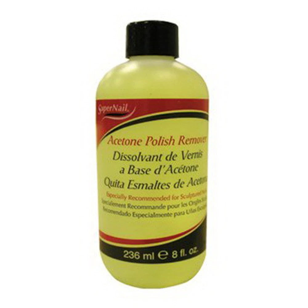 Super Nail 8 Oz Acetone Polish Remover (235ml) (24 Pack)