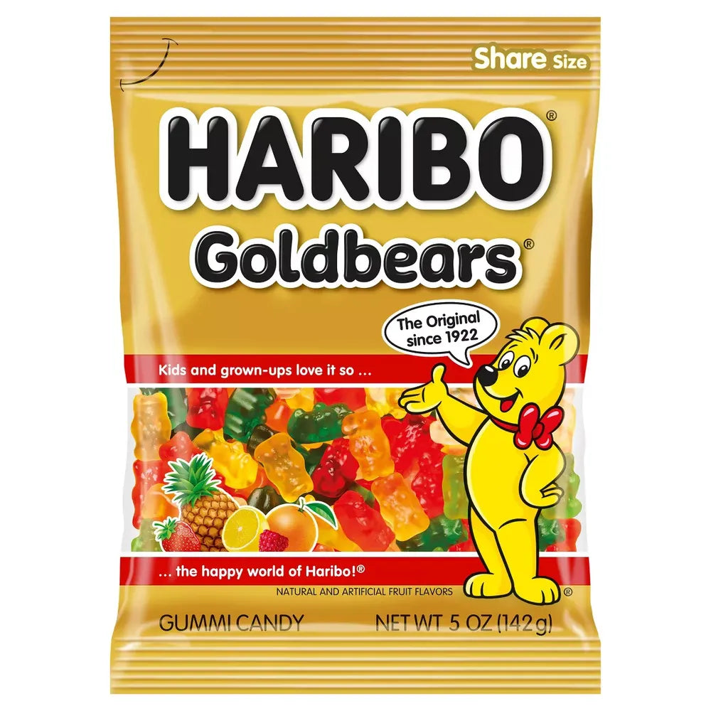 Haribo Gold Bears Gummi Candy Original 5Oz (Pack of 12)
