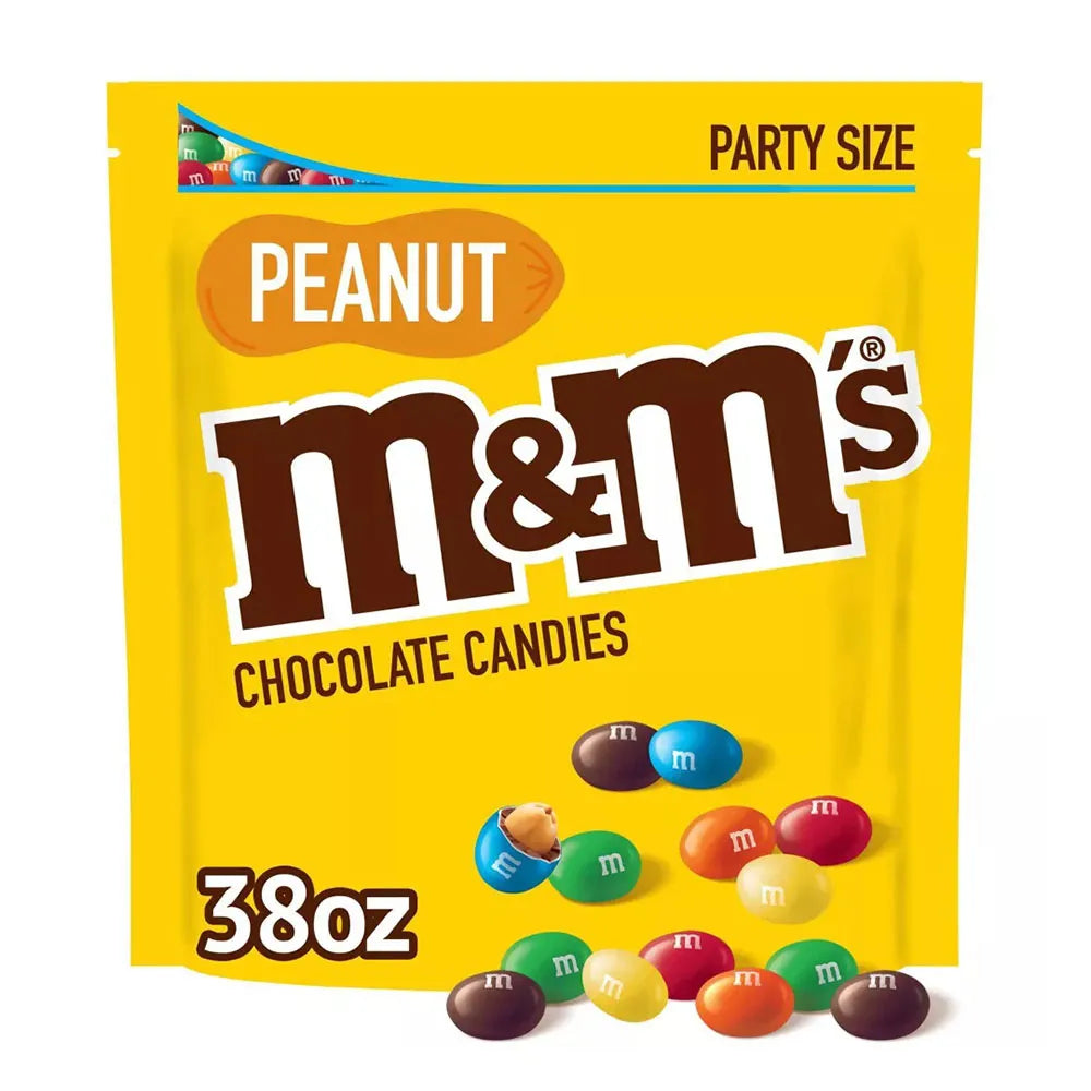 M And Ms Peanuts Milk Chocolate Candy 38Oz (Pack of 6)