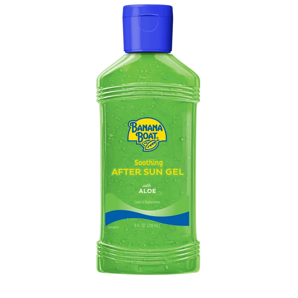 Banana Boat Burn Relief Soothing Aloe After Sun Gel 8Oz (Pack of 12)