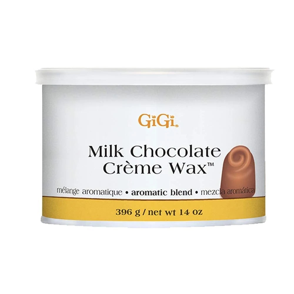 GiGi Milk Chocolate Crème Soft Wax Hair Removal Cream for Sensitive Skin 14 oz (Pack of 24)