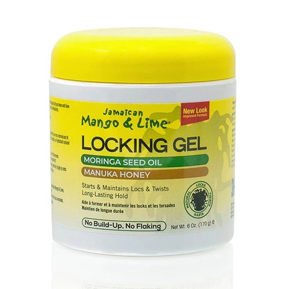 Jamaican Mango & Lime Frizz Control Jar Hair Styling & Locking Gel Unisex 6 Oz (Pack of 6)