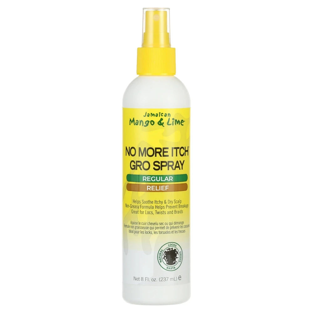 Jamaican Mango & Lime No More Itch Gro Spray 8 oz. Unisex (Pack of 6)