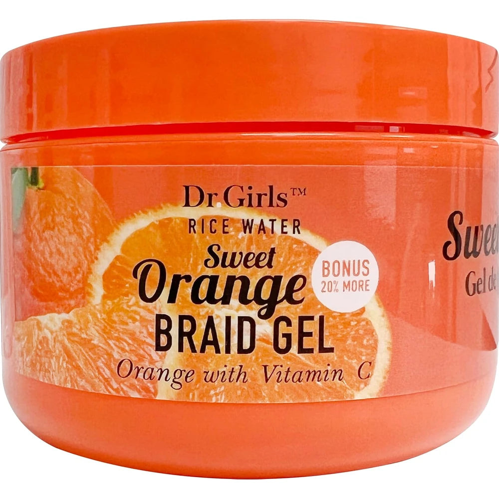 Dr.Girls Rice Water Braid Gel Sweet Orange 8.45oz (Pack of 48)