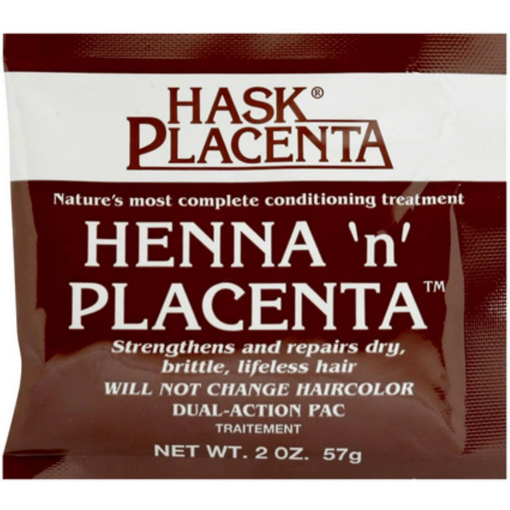 Hask Henna N Placenta Conditioning Treatment 1 Count, 2 oz (Pack of 24)