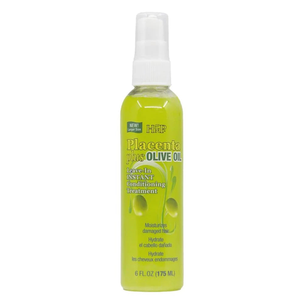 Hask Placenta Plus Olive Oil Leave In Instant Conditioning AG44123A Hair 6 Oz (Pack of 6)