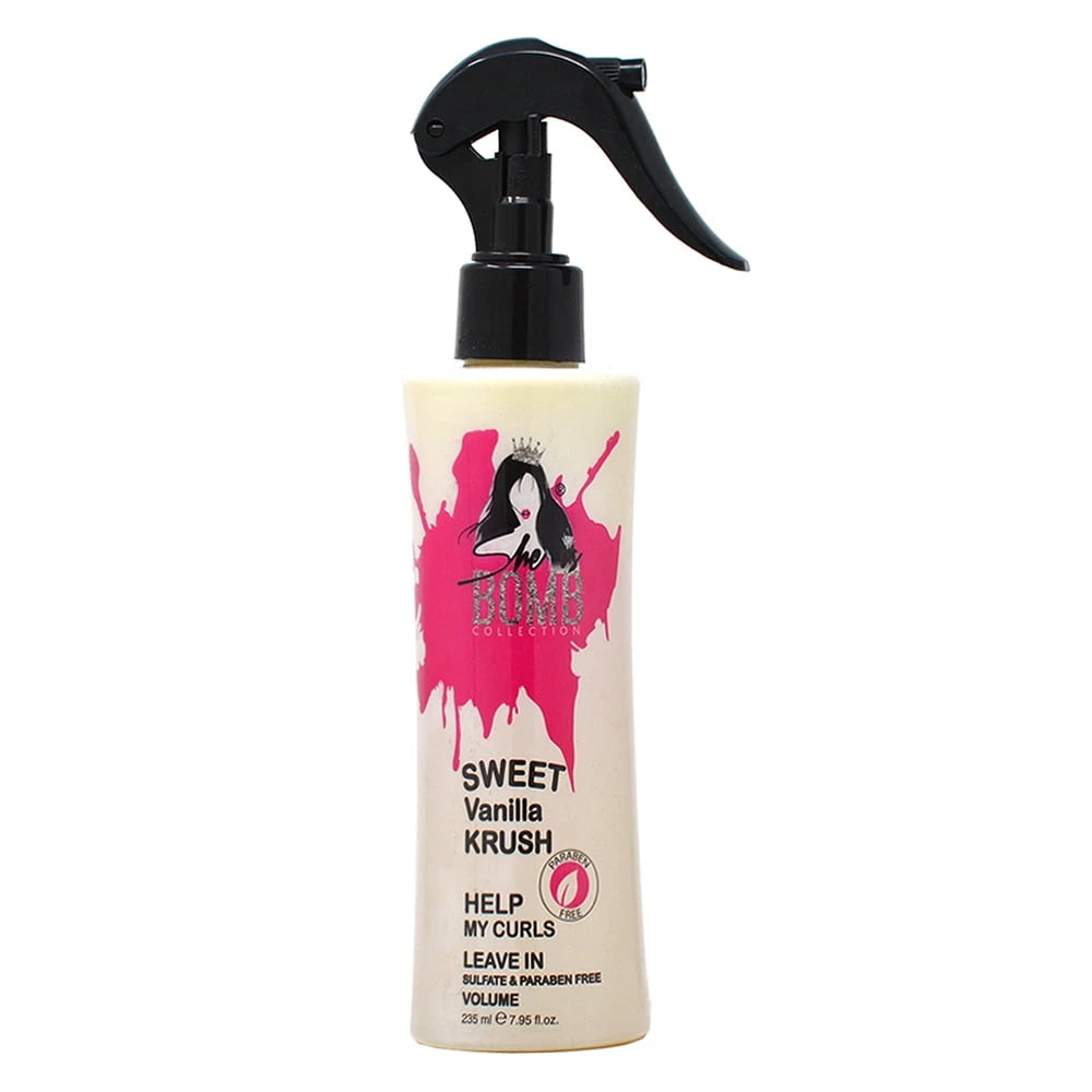 She is Bomb Sweet Vanilla Krush Help My Curls Leave-in 7.95 oz (Pack of 24)