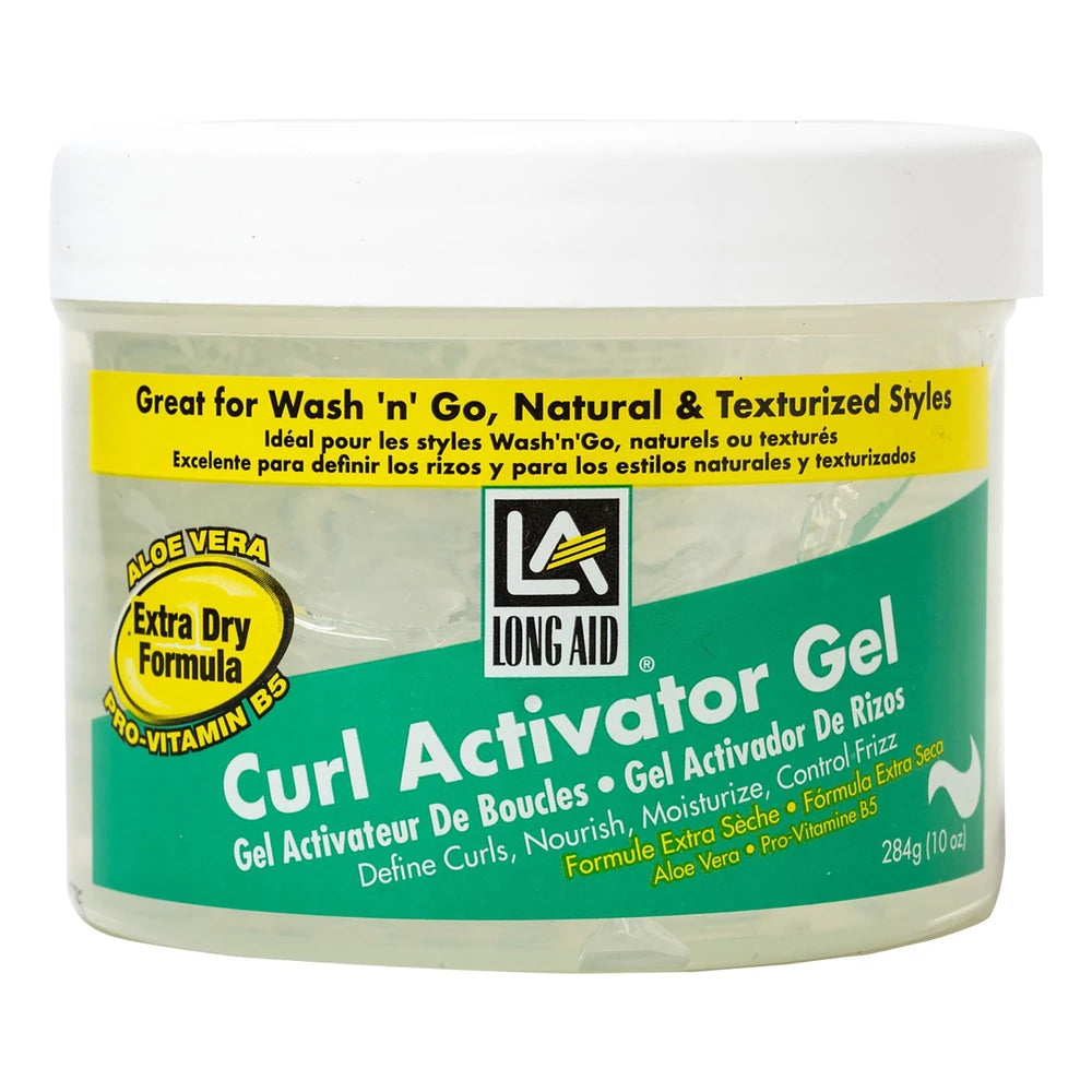 Ampro Long-Aid Activator Gel Hair Gel Extra Dry 10 oz (Pack of 6)