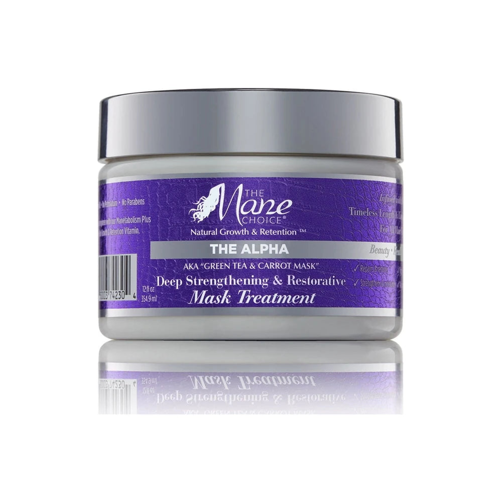 The Mane Choice Deep Strengthening & Restorative Mask Treatment Green Tea & Carr 12 Oz (Pack of 6)