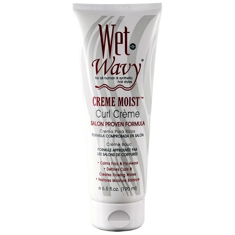 Bonfi Natural - Wet N Wavy Creme Moist Curl Creme 6.5. Oz (Pack of 12)