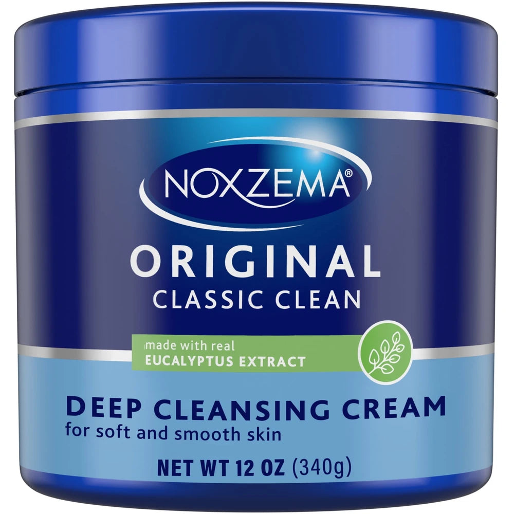 Noxzema Original Facial Cleanser Cream Daily Deep Face Cleansing for All Skin T 12 Oz (Pack of 6)