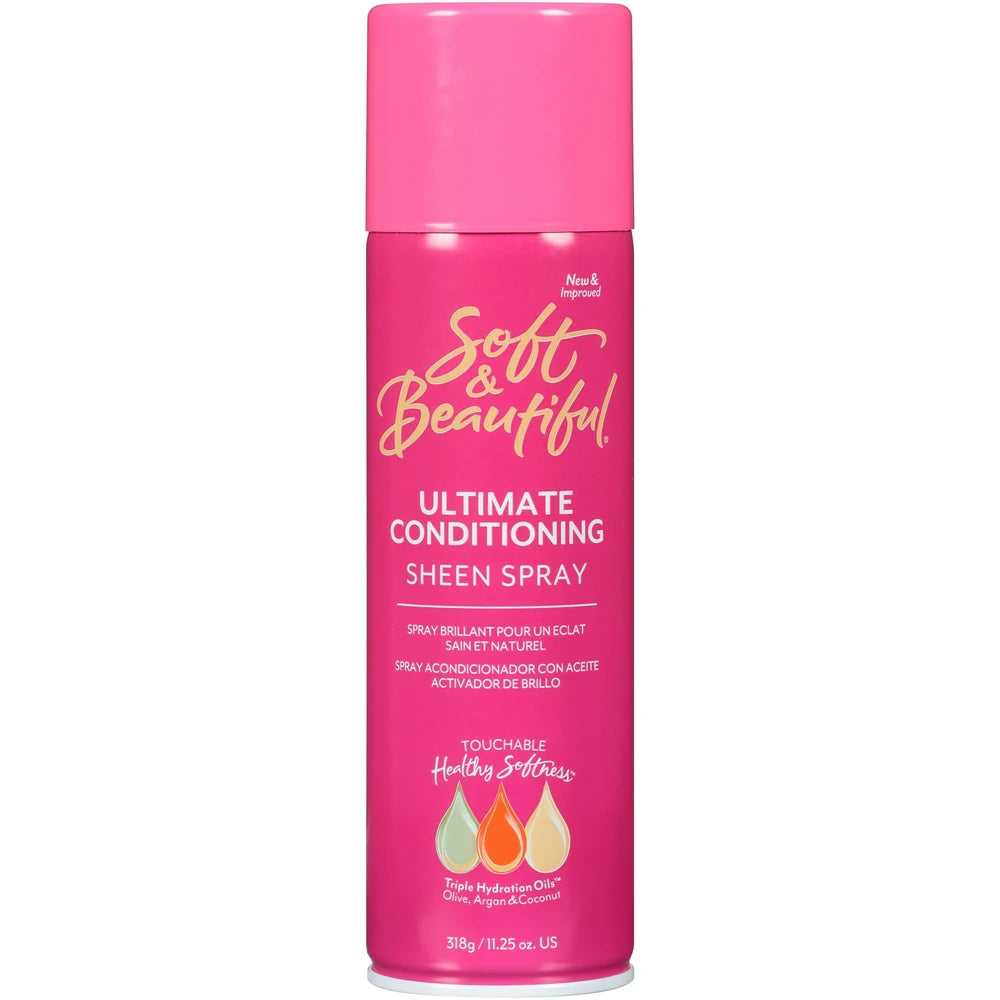 Soft & Beautiful Ultimate Conditioning Sheen Spray 11.25 oz. Aerosol (Pack of 6)