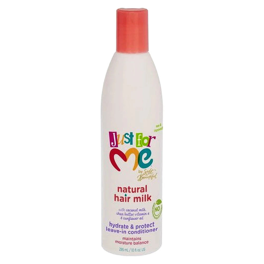 Just for Me Natural Hair Milk Oil Hydrate & Protect Leave-In Conditioner 10 Oz (Pack of 6)