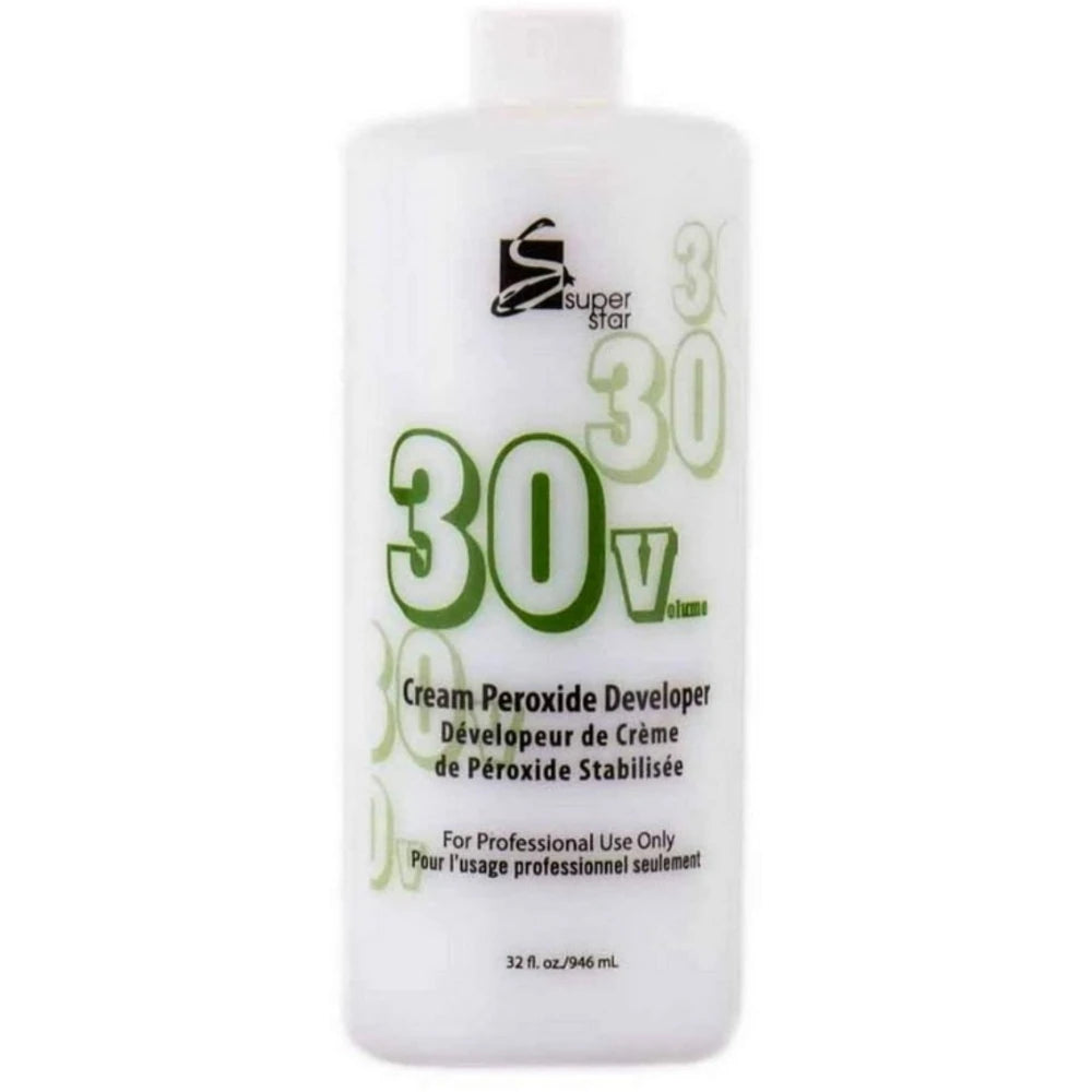 Superstar Stabilized Cream Peroxide Developer 30V HC 32 oz (Pack of 12)