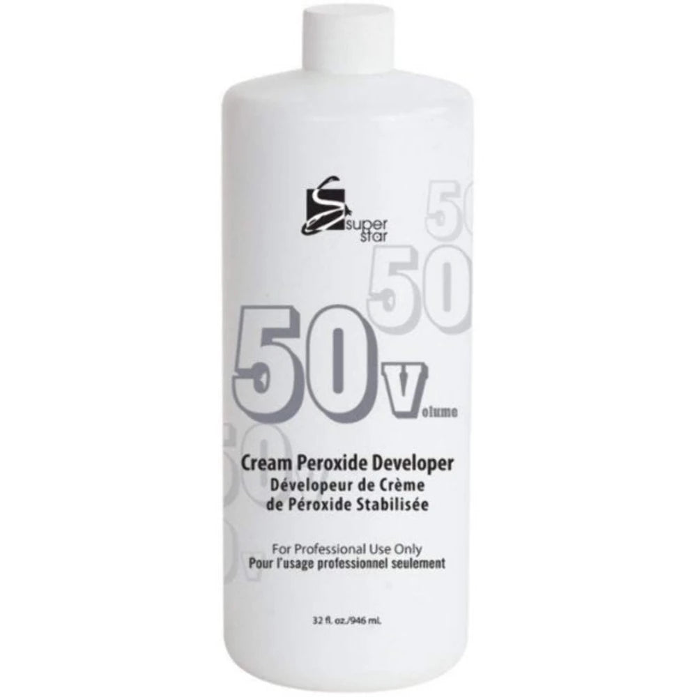Super Star - Cream Peroxide Developer 50V 32 Oz(Pack of 12)