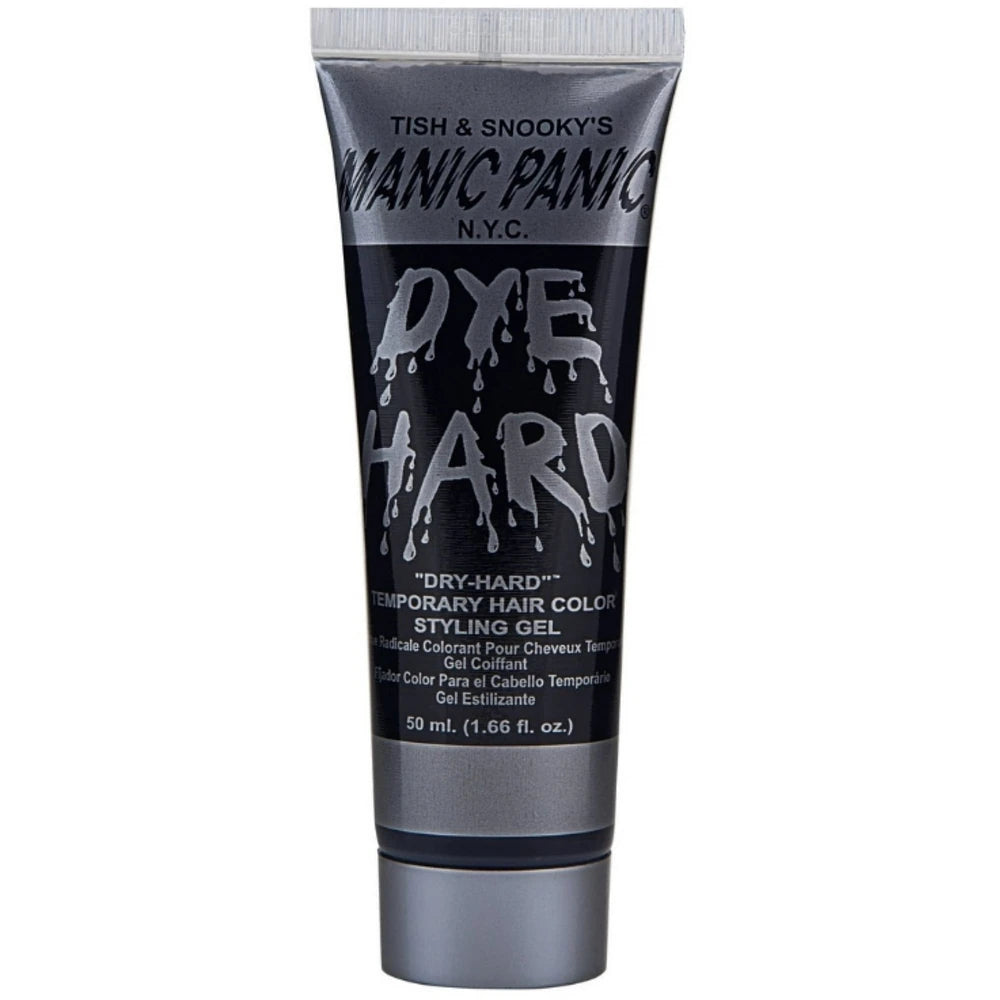 MANIC PANIC Raven Black Hair Color Gel - Dye Hard - Temporary Washable Black Ha 1.66 Oz (Pack of 12)