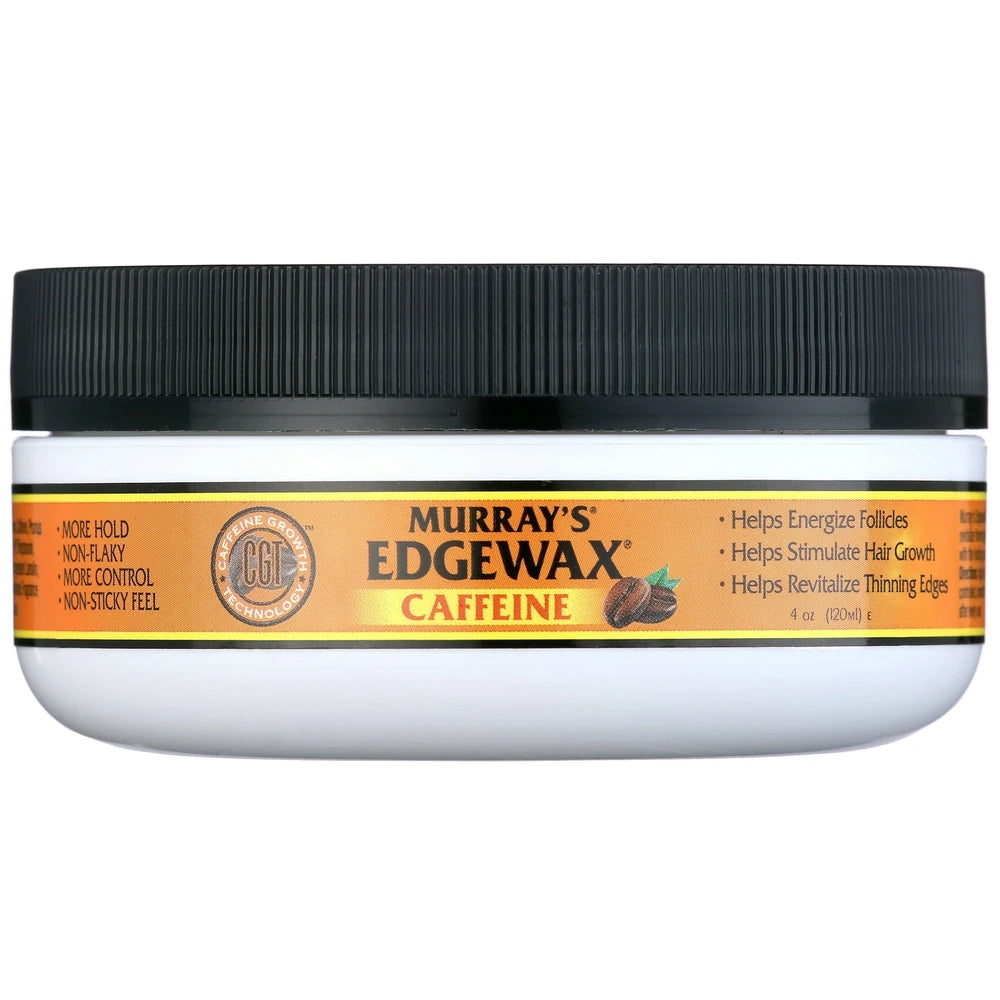 Murray s Caffeine Edgewax Gel 4oz. Stimulate Hair Growth Shine Enhancing Tex (Pack of 6)