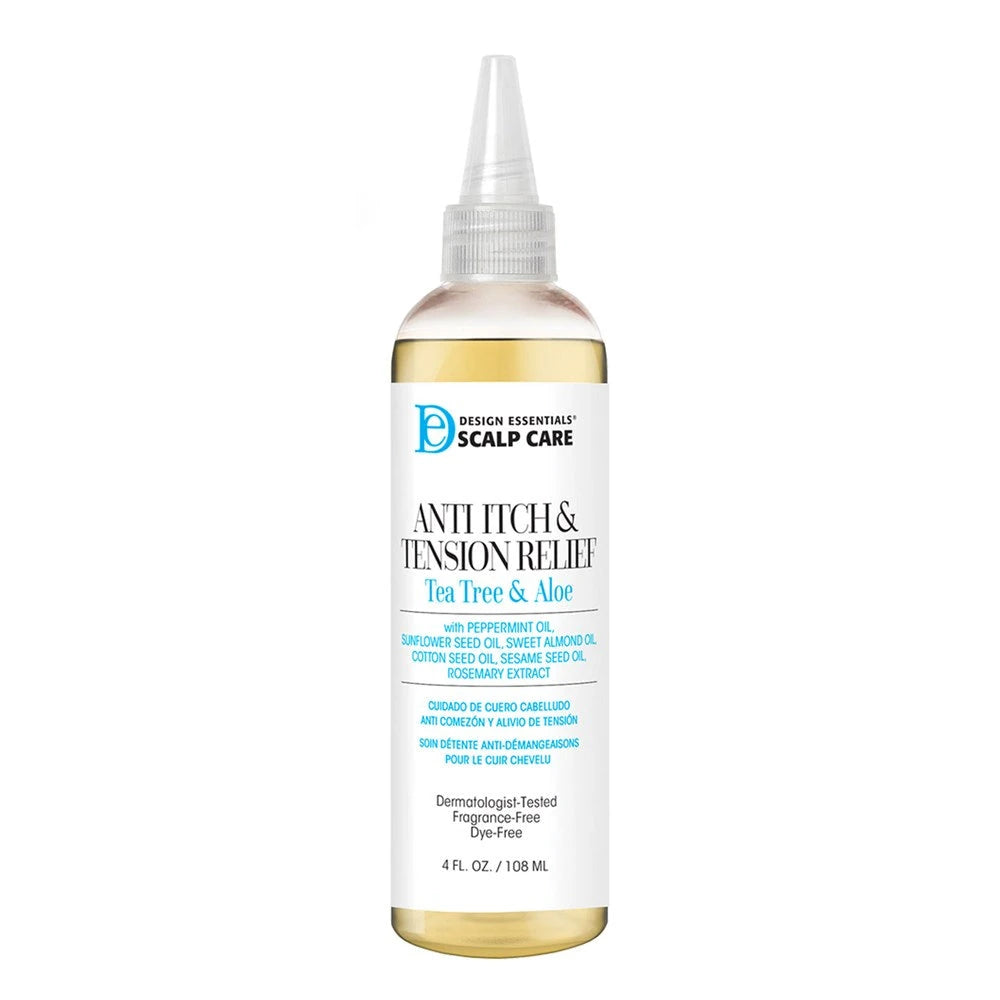 Design Essentials Scalp Care Anti-Itch & Tension Relief Hair Oil 4 fl oz All Ha (Pack of 12)