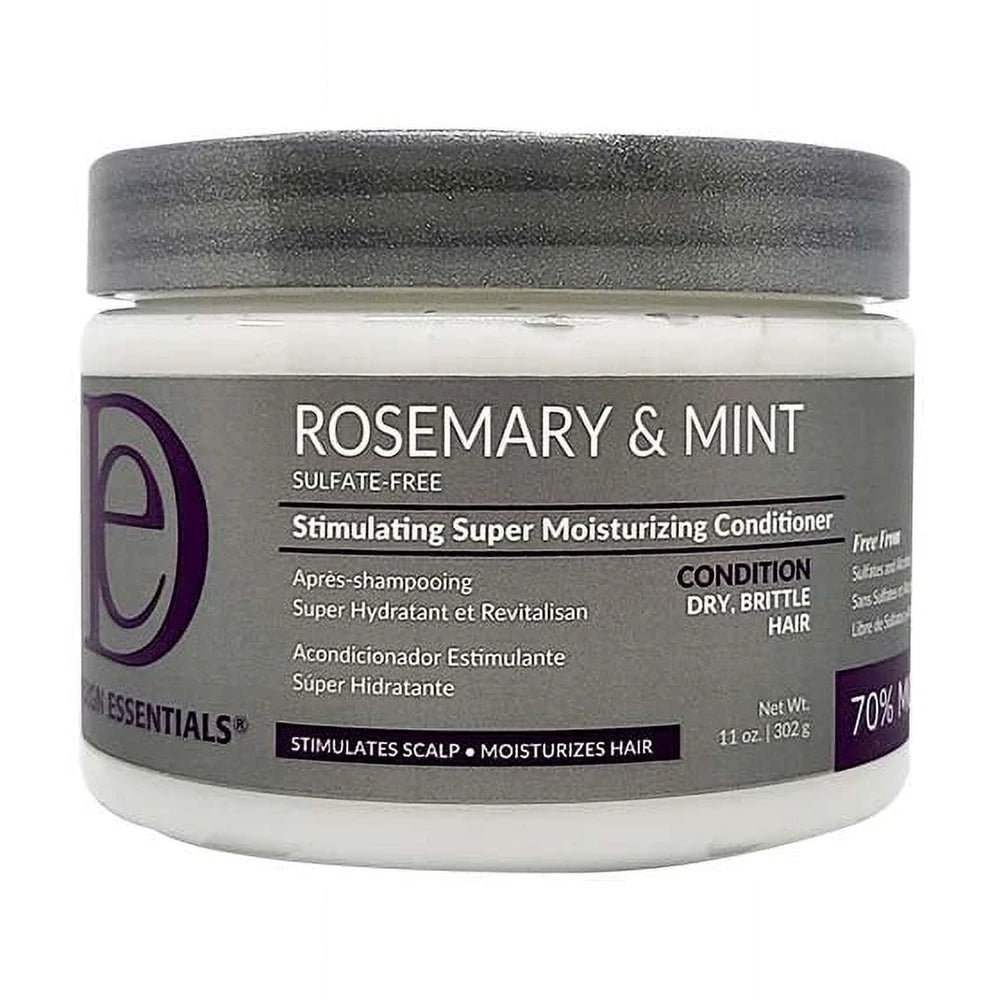 Design Essentials Rosemary & Mint Stimulating Super Moisturizing Conditioner 11 Oz (Pack of 12)