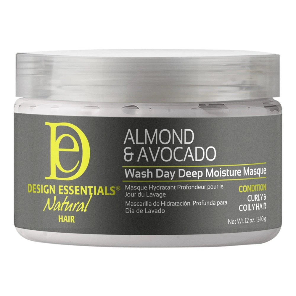 Design Essentials - Almond and Avocado Wash Day Deep Moisture Masque 12 oz (Pack of 12)