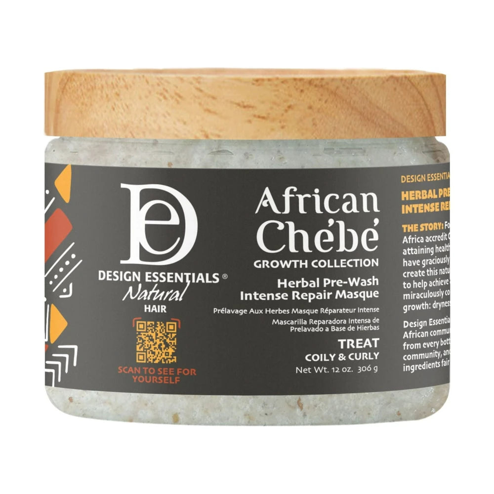 Design Essentials Chebe Herbal Pre-Wash Intense Repair Hair Masque 12 oz - (Pack of 12)