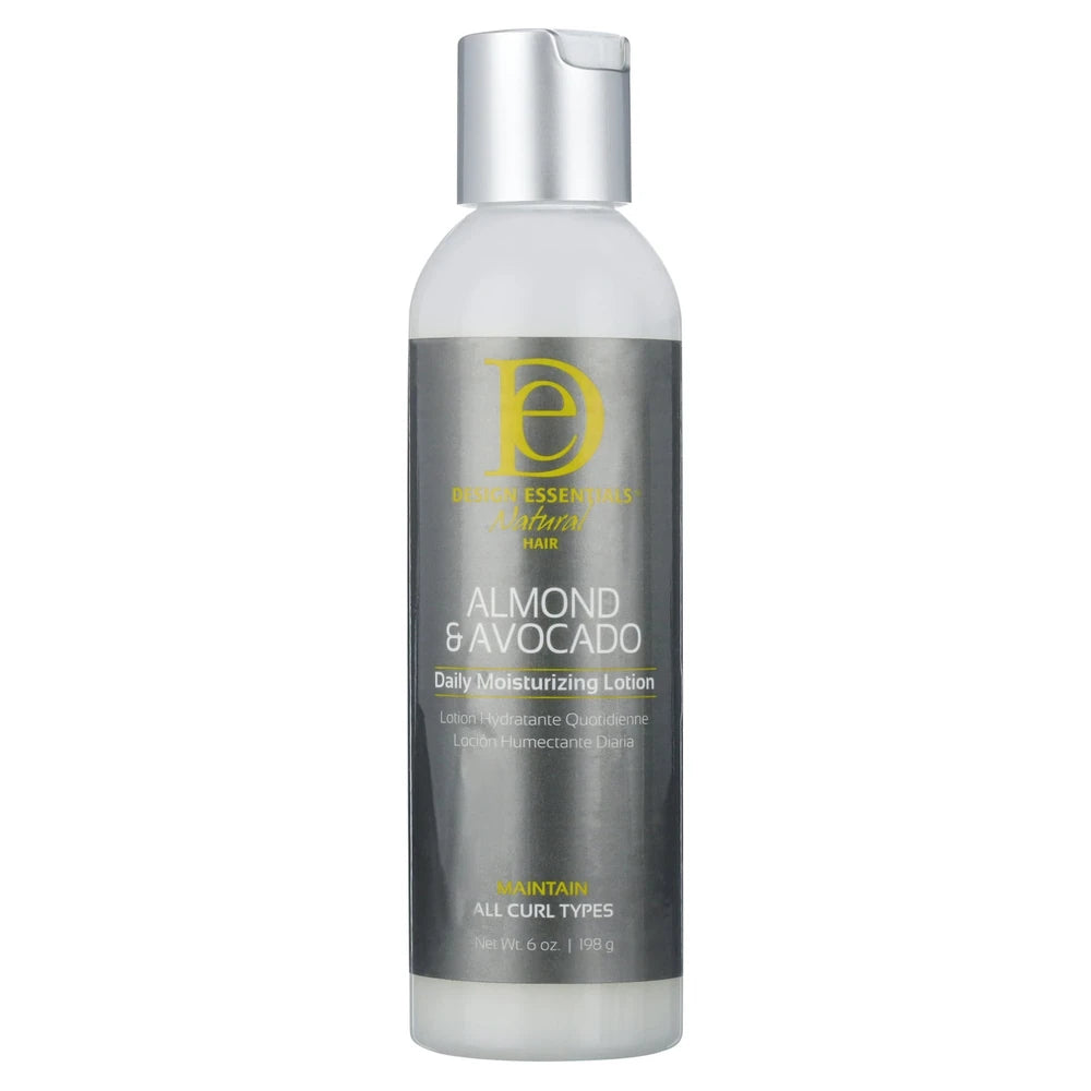 Design Essentials Almond Avocado Daily Moisture Lotion 6 oz. Curly Hair (Pack of 12)