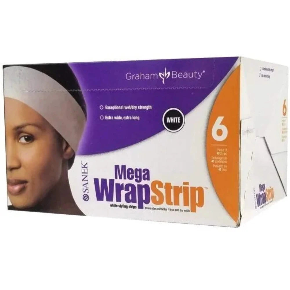 Graham Beauty - SANEK Mega Wrap Strip WHITE (Pack of 4)