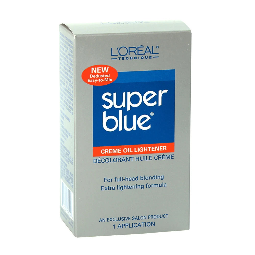 L'Oreal Technique Super Blue Creme Oil Lightener Kit - Option : 1 Application (Pack of 12)