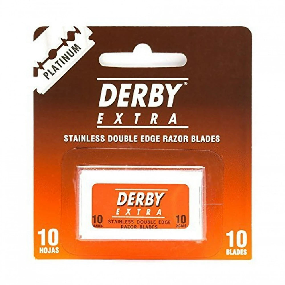 Derby Platinum Extra Double Edge Razor Blades 10ct (Pack of 30)