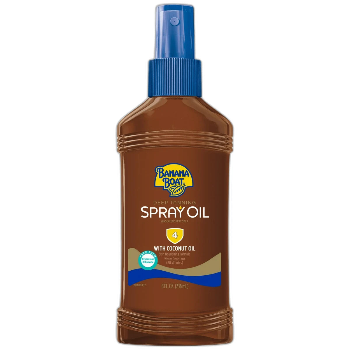 Banana Boat Deep Tanning Oil Sunscreen Pump Spray SPF 4 8Oz (Pack of 12)