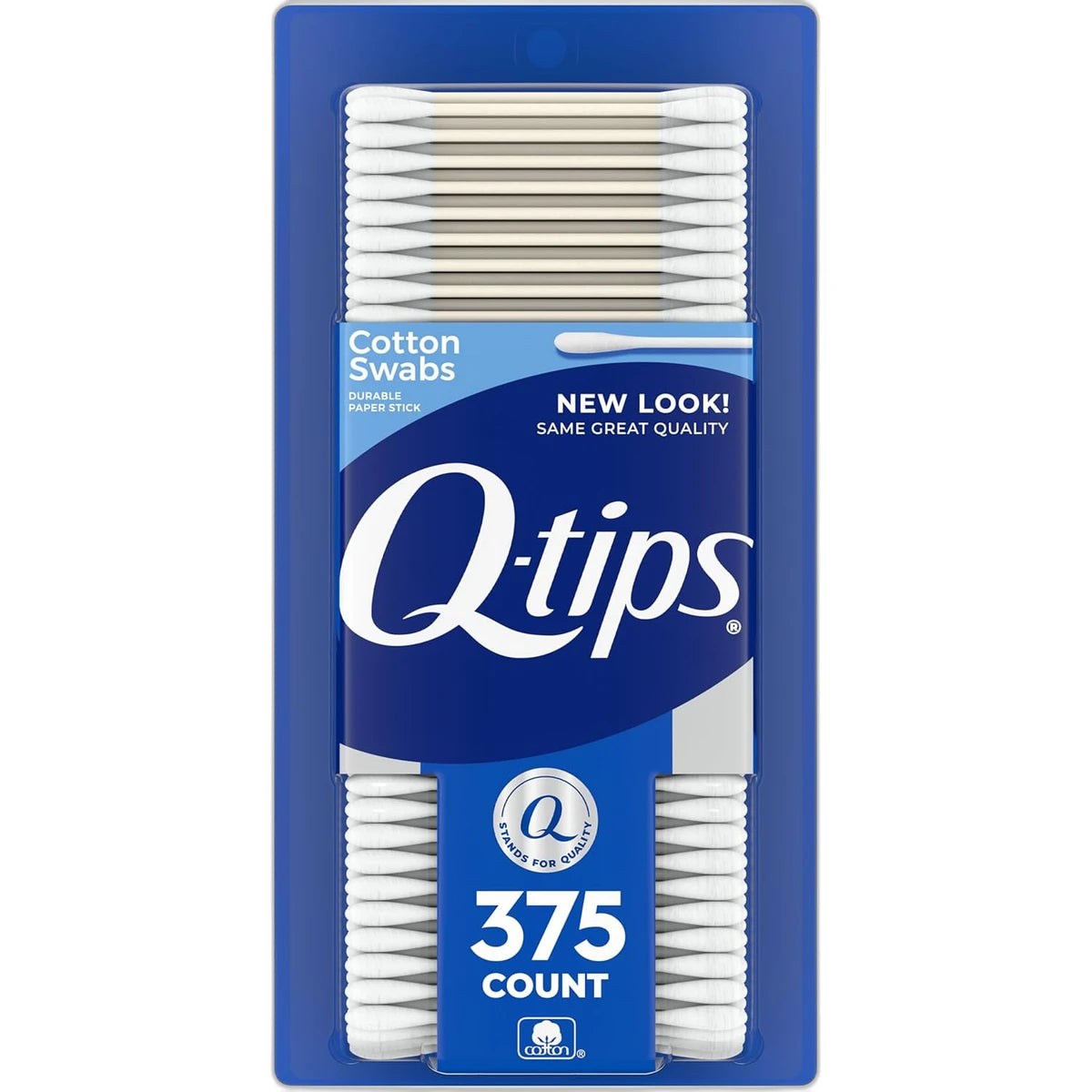 Q-Tips Antimicrobial Safety Cotton Swabs For Clean Ears 6.4oz (Pack of 12)