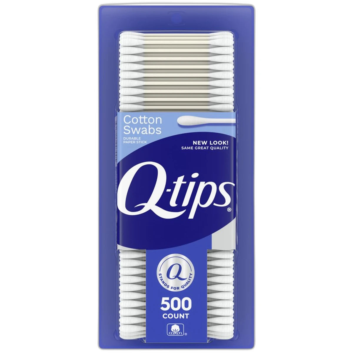 Q-Tips Cotton Swabs For Clean Ears500 Ea 8.6oz (Pack of 12)