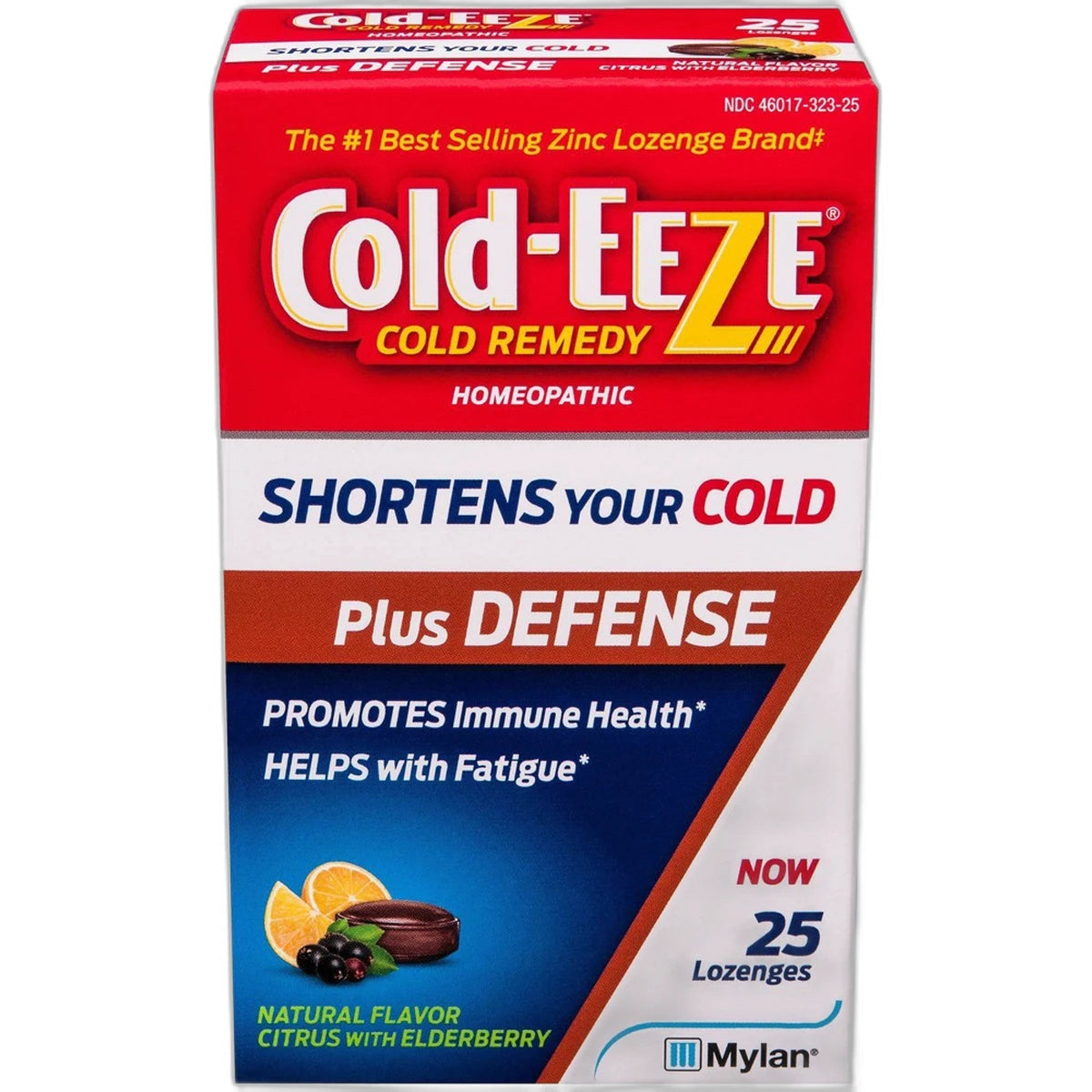Cold-Eeze Plus Defense Citrus with Elderberry Lozenges3.36oz (Pack of 48)