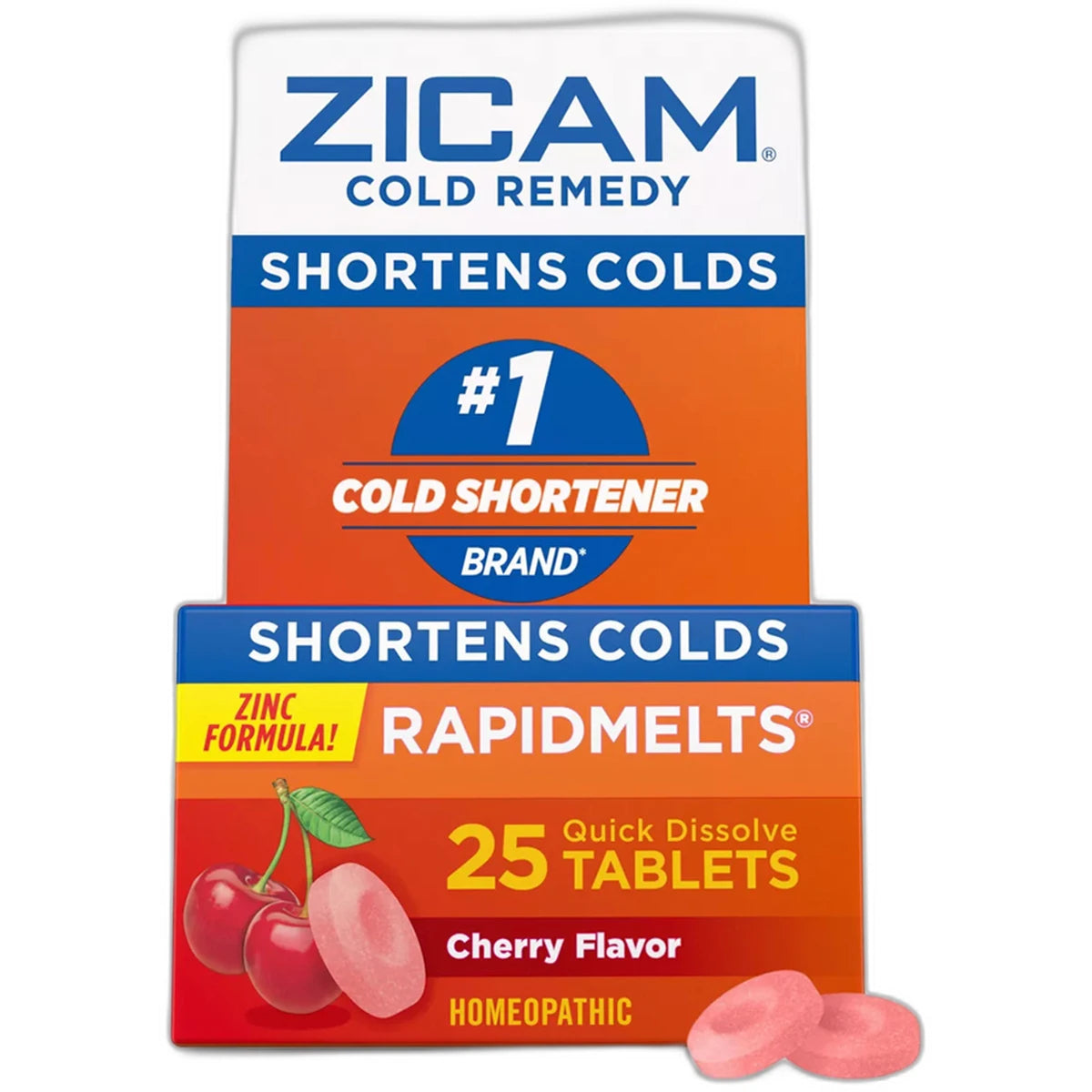 Zicam Cold Remedy Homeopathic Rapid Melts Cherry Flavor25 Ea 1.5oz (Pack of 24)