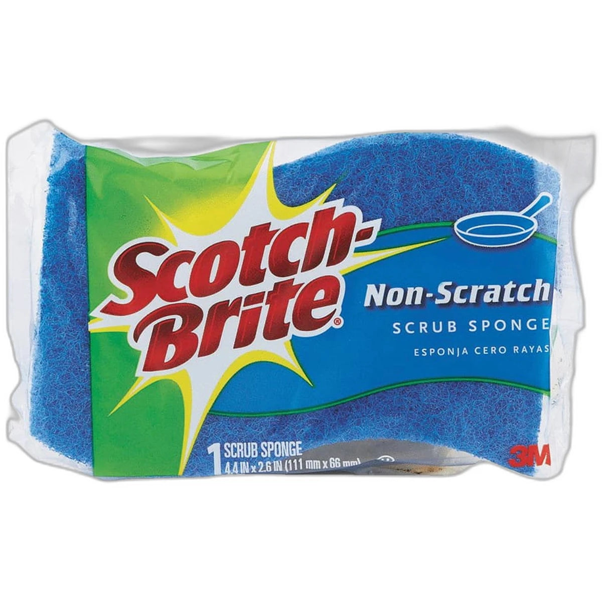 Scotch Brite Non Scratch Scrub Sponge 6.5Oz (Pack of 12)