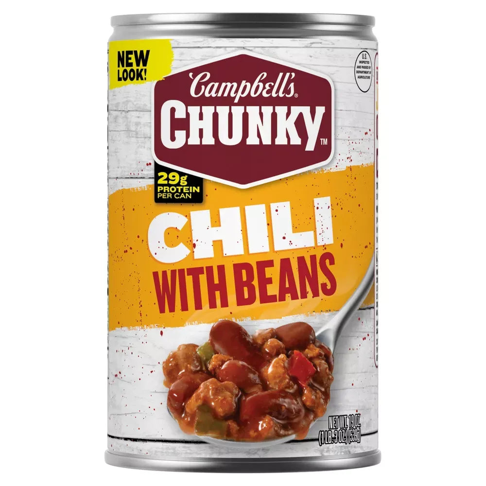 Campbell’s Chunky Chili with Beans, 19 oz (Pack of 12)