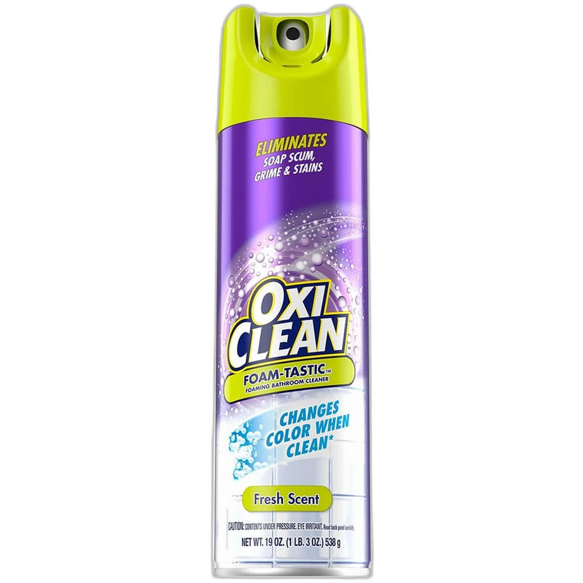 Oxi Clean Foam Tastic Foaming Bathroom Cleaner Fresh Scent 19Oz (Pack of 8)