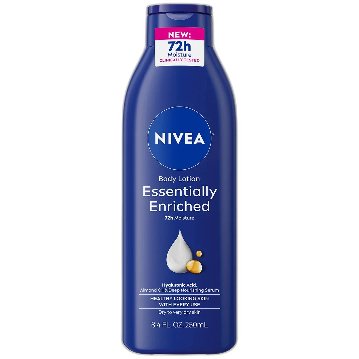 Nivea Essentially Enriched Daily Body Lotion for Very Dry Rough Skin 8.4Oz (Pack of 12)