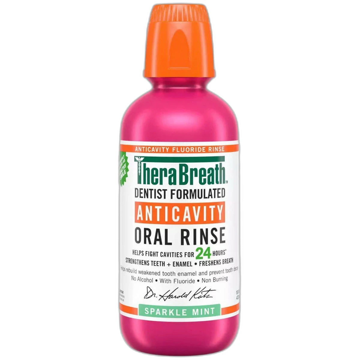 Therabreath Healthy Smile Mouthwash Sparkle Mint 16Oz (Pack of 12)