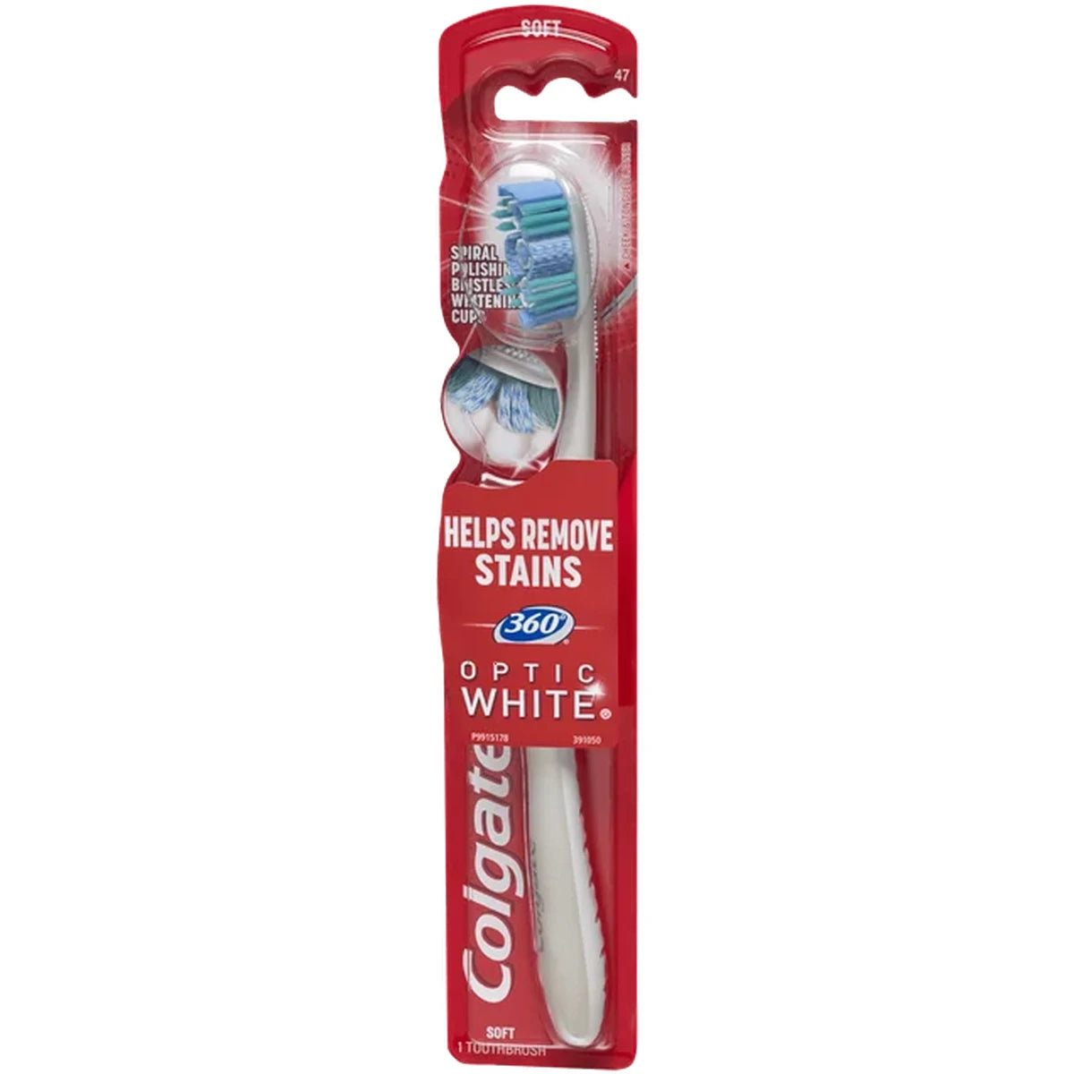 Colgate 360 Optic White Full Head Toothbrush Soft 4.16oz (Pack of 72)